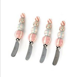 Mackenzie Childs Home Sweet Snow Canapé Knives NWT